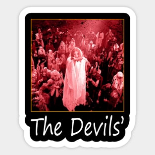 Dress to Defy Devil Characters on Edgy Movie-Inspired Tees Sticker